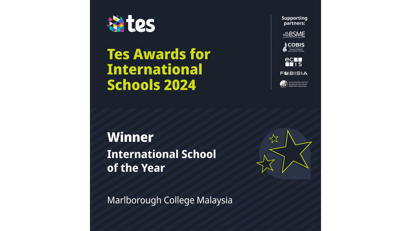 Marlborough College Malaysiahas won International School of the Year in the first ever Tes Awards for International Schools 2024