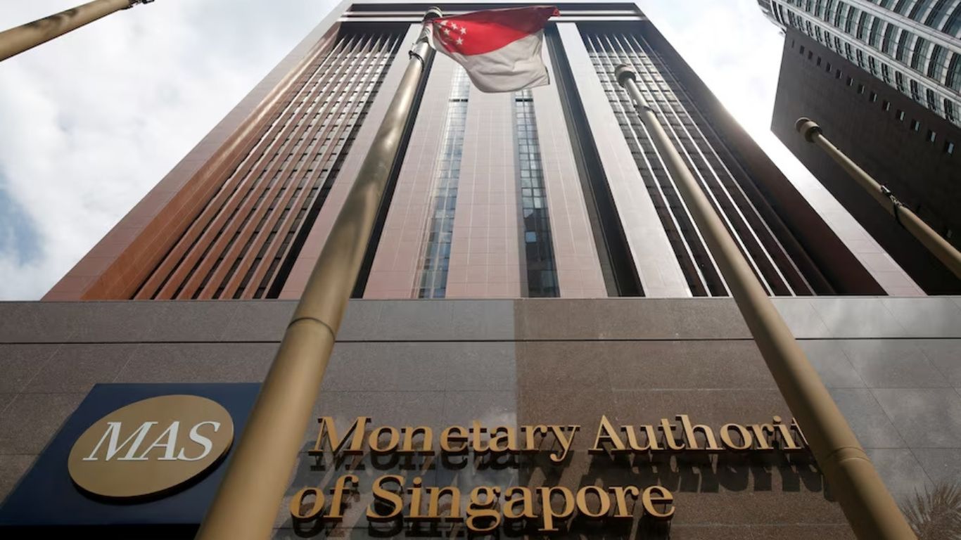 A view of the Monetary Authority of Singapore's headquarters in Singapore.