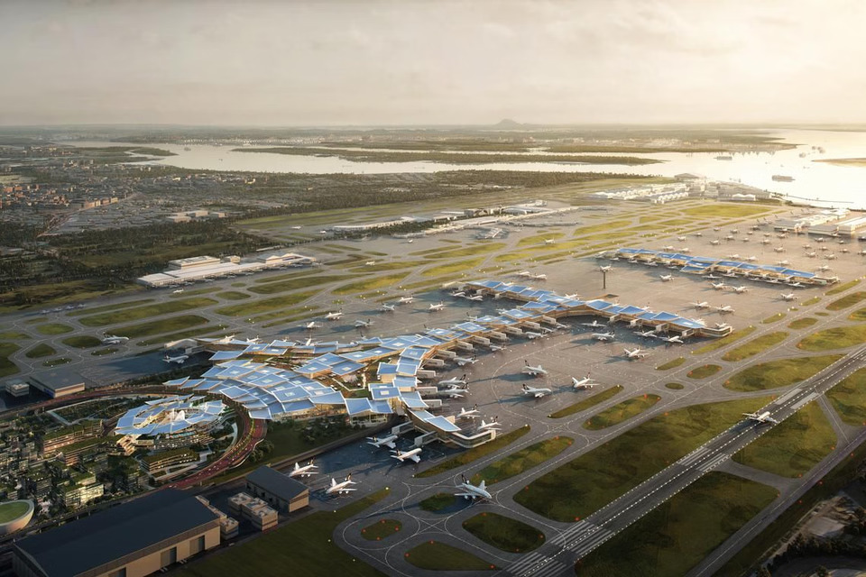 An artist’s impression of the planned Terminal 5 at Changi Airport. When operational in the mid-2030s, T5 will be able to handle about 50 million passengers a year.PHOTO: CHANGI AIRPORT GROUP