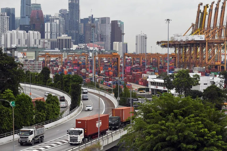Electronics drive shipments up 6.9 per cent in September, defying economists' forecast of a 2.1 per cent drop.  PHOTO: ST FILE