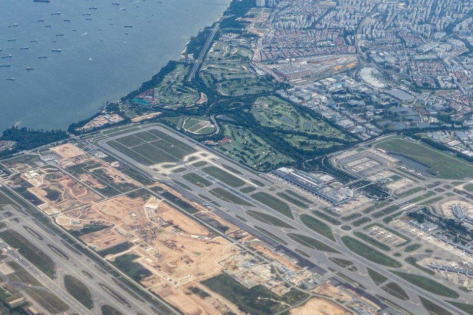 The proposed Changi East Urban District will occupy a 40 ha tract of land – about the size of 56 football fields.  ST PHOTO: GAVIN FOO