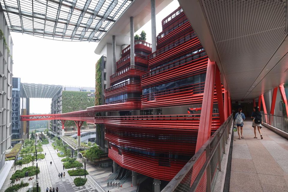 SIT’s Punggol campus currently hosts three physical living labs.  PHOTO: LIANHE ZAOBAO