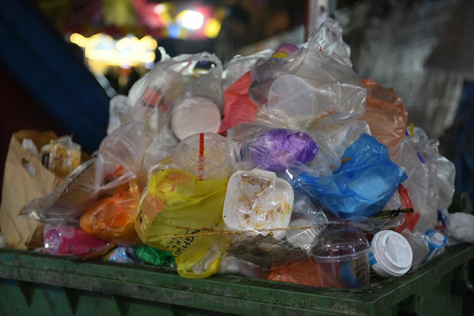 The digital passport system tags plastic at a molecular level to track its provenance and recycling.  ST PHOTO: SHINTARO TAY