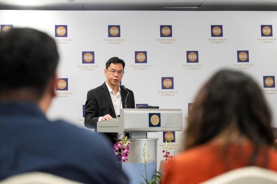 The central bank’s managing director Chia Der Jiun said the $19.7 billion net profit was driven by investment gains of $31.4 billion from the management of MAS’ foreign investments.  PHOTO: BLOOMBERG