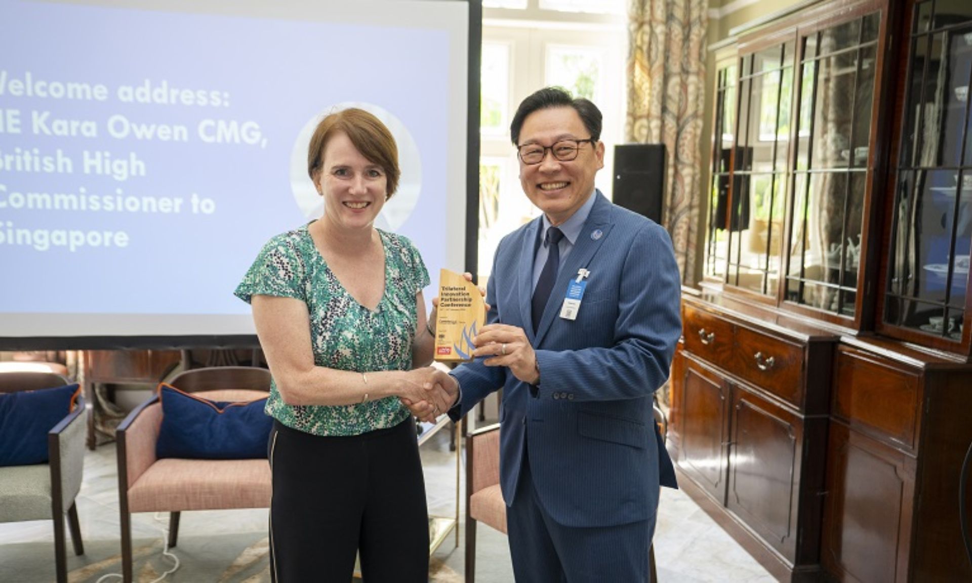Kara Owen, British High Commissioner to Singapore and Michael Yap, Managing Director of Coventry University's Singapore Hub