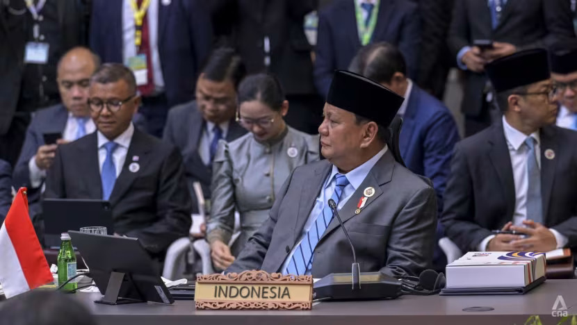 Indonesia President Prabowo Subianto at the 46th ASEAN Summit. (Photo: CNA/Fadza Ishak)