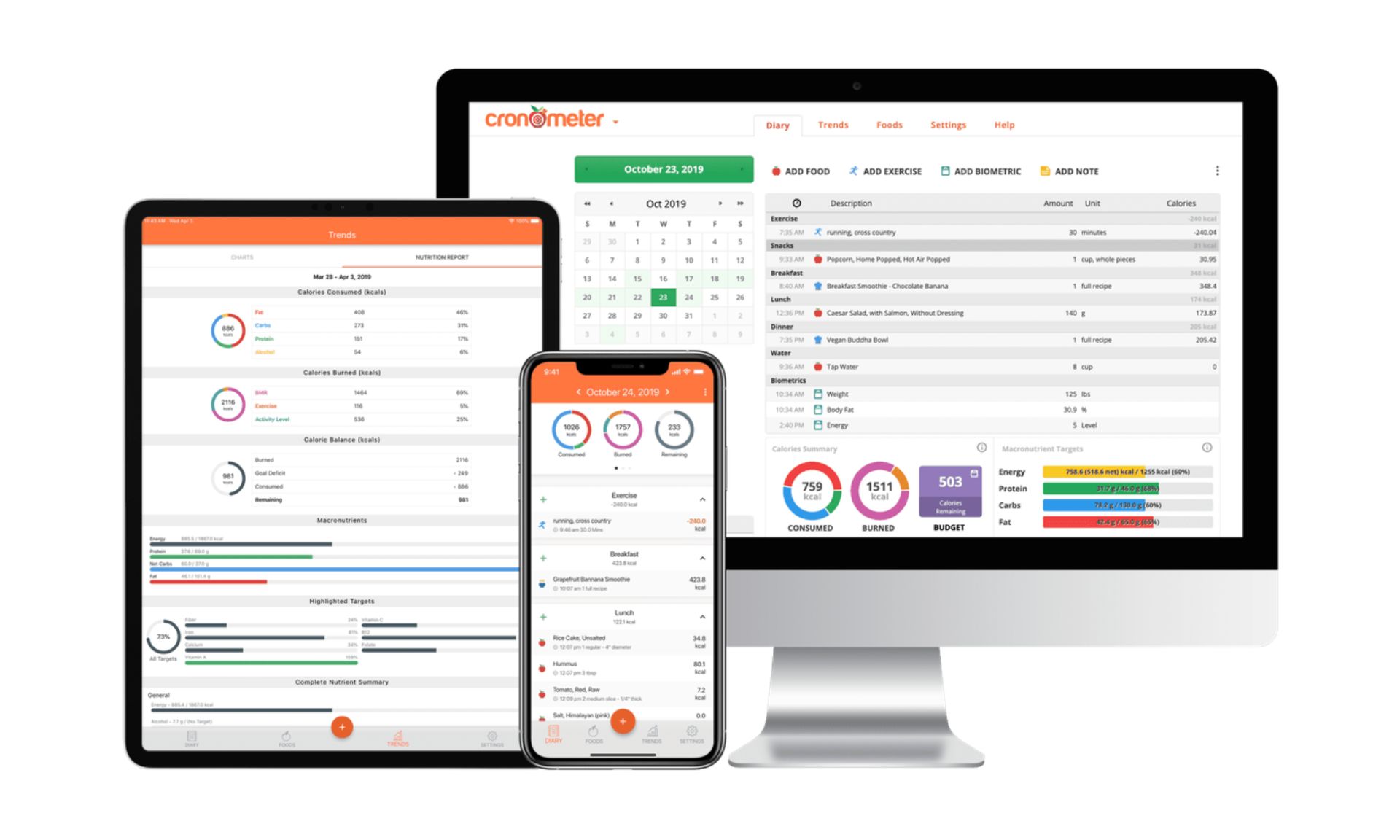 Cronometer’s Ask The Oracle contains over 950,000 foods