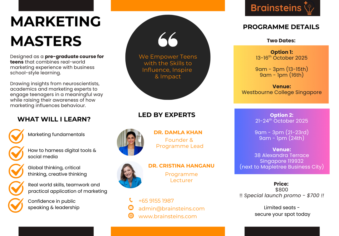 Marketing Masters 13 to 16 October