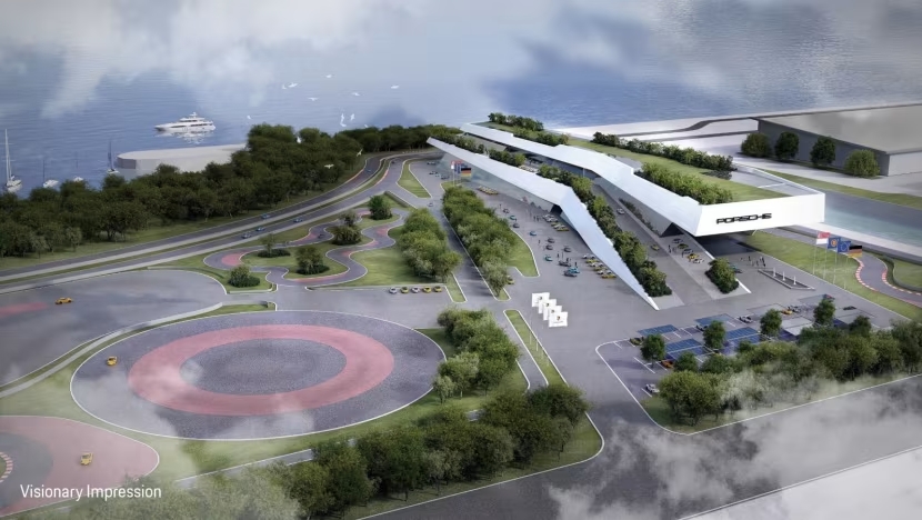 The Porsche Experience Centre in Singapore, which will be located next to Changi Exhibition Centre.