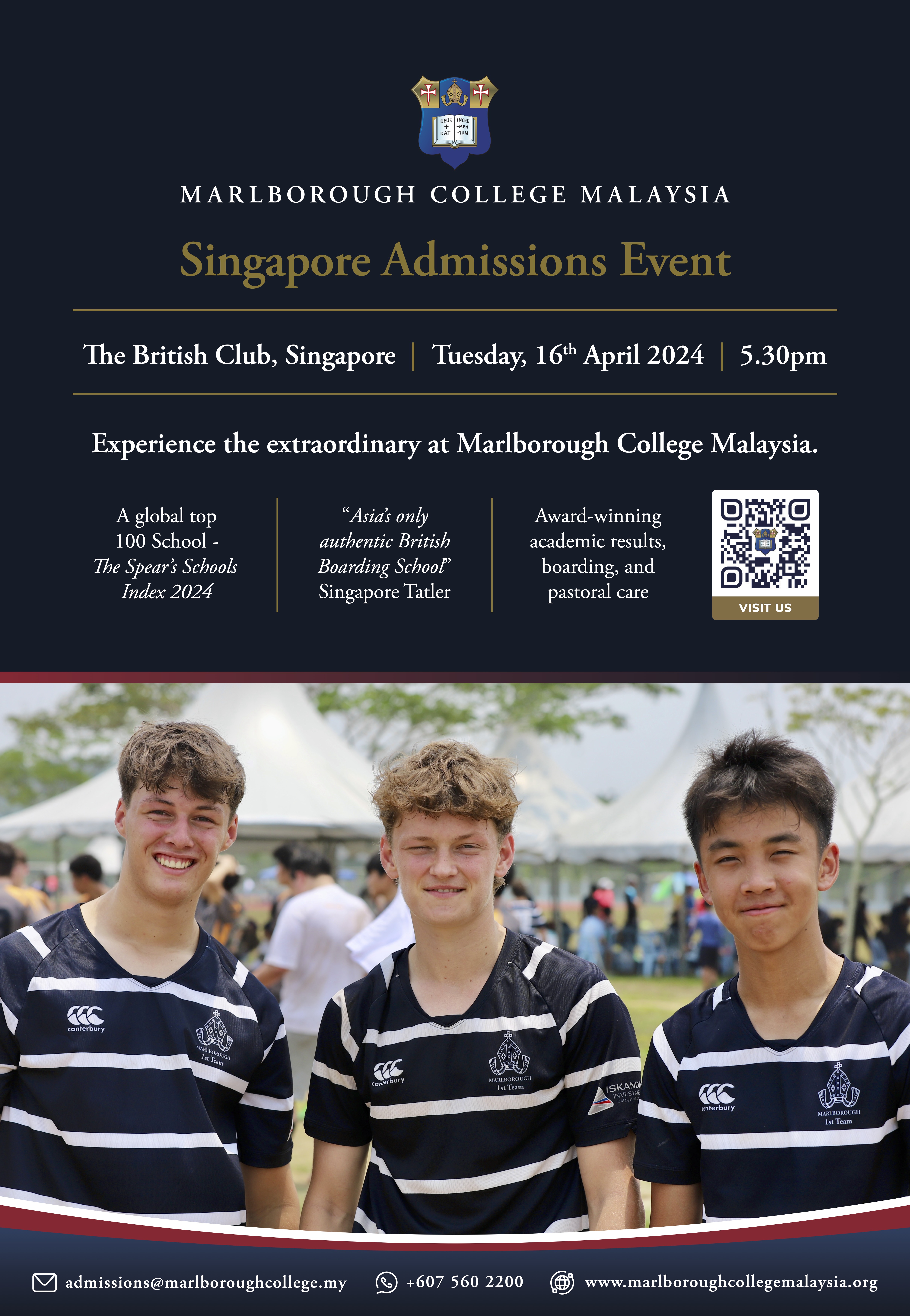Marlborough College Malaysia Singapore Admissions Event