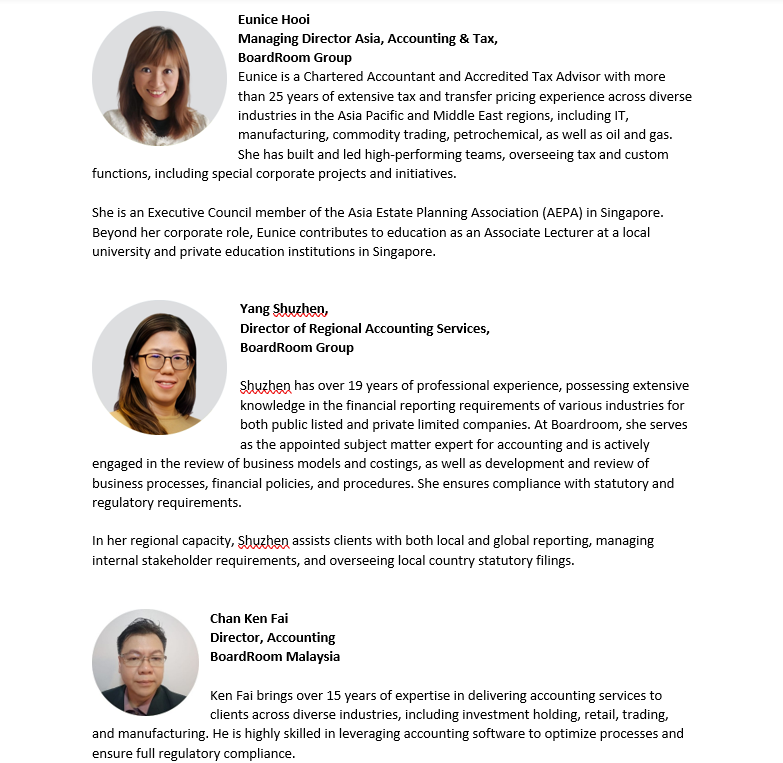 BoardRoom Webinar Speakers