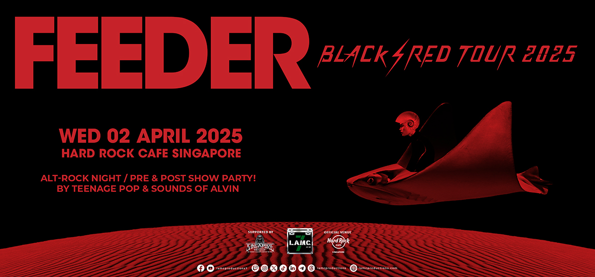 British Rock Act FEEDER returns to Singapore this April 2025!