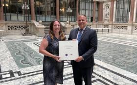 Lucy Haydon and Barrie Peach