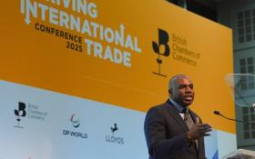 David Lammy speaking at the Driving International Trade Conference 2025